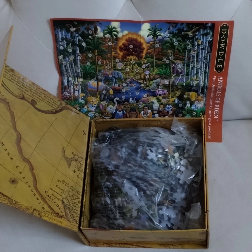 Dowdle Puzzle NEW Animals Of Eden 500 PC Biblical Garden Of Eden